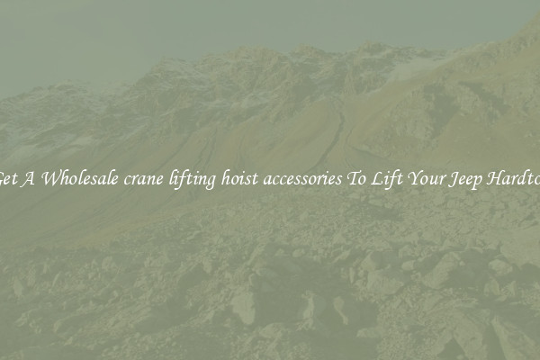 Get A Wholesale crane lifting hoist accessories To Lift Your Jeep Hardtop