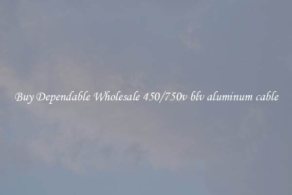 Buy Dependable Wholesale 450/750v blv aluminum cable