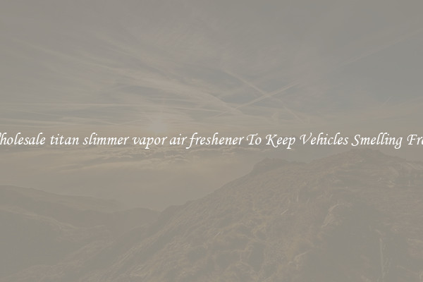 Wholesale titan slimmer vapor air freshener To Keep Vehicles Smelling Fresh