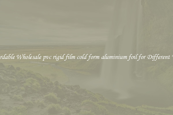 Affordable Wholesale pvc rigid film cold form aluminium foil for Different Uses 
