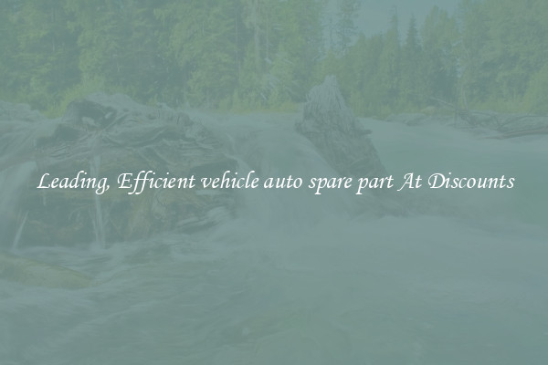 Leading, Efficient vehicle auto spare part At Discounts