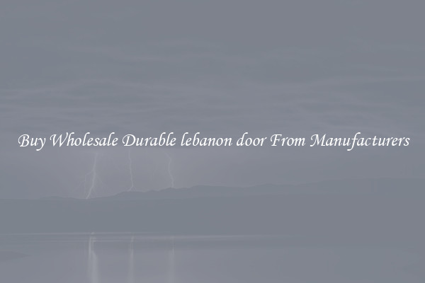 Buy Wholesale Durable lebanon door From Manufacturers