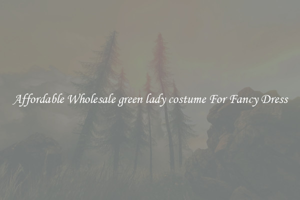 Affordable Wholesale green lady costume For Fancy Dress