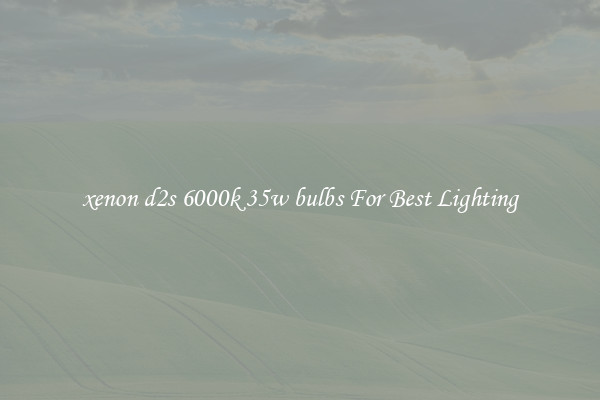 xenon d2s 6000k 35w bulbs For Best Lighting
