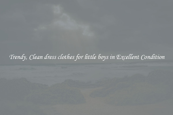 Trendy, Clean dress clothes for little boys in Excellent Condition