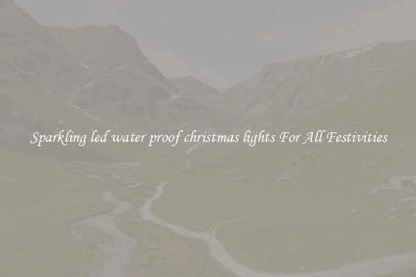 Sparkling led water proof christmas lights For All Festivities