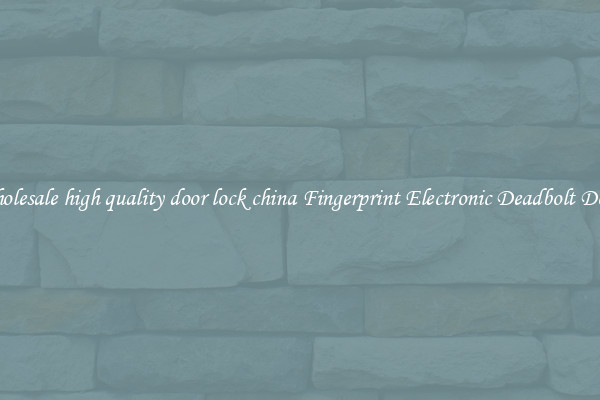 Wholesale high quality door lock china Fingerprint Electronic Deadbolt Door 