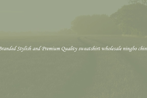 Branded Stylish and Premium Quality sweatshirt wholesale ningbo china