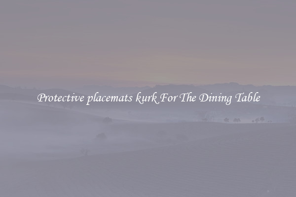 Protective placemats kurk For The Dining Table