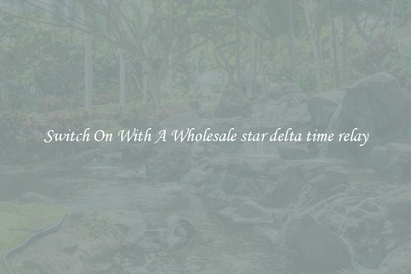 Switch On With A Wholesale star delta time relay