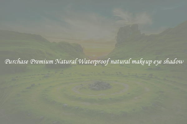 Purchase Premium Natural Waterproof natural makeup eye shadow