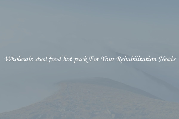 Wholesale steel food hot pack For Your Rehabilitation Needs