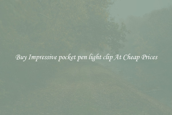 Buy Impressive pocket pen light clip At Cheap Prices