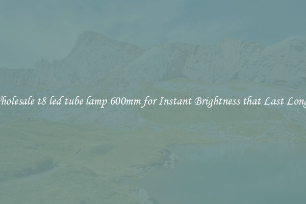 Wholesale t8 led tube lamp 600mm for Instant Brightness that Last Longer